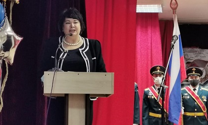 Ольга Носенко поздравила со столетним юбилеем 51-ую гвардейскую мотострелковую Витебскую ордена Ленина Краснознаменную дивизию имени К.Е. Ворошилова